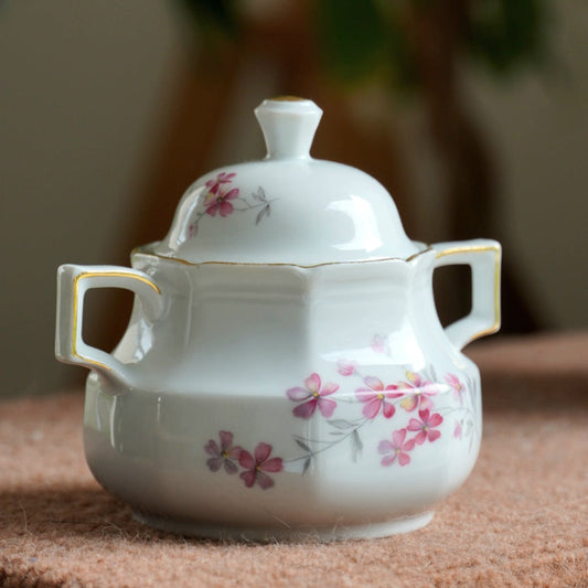 Sucrier "Lottie" en porcelaine allemande Bareuther Waldsassen Bavaria