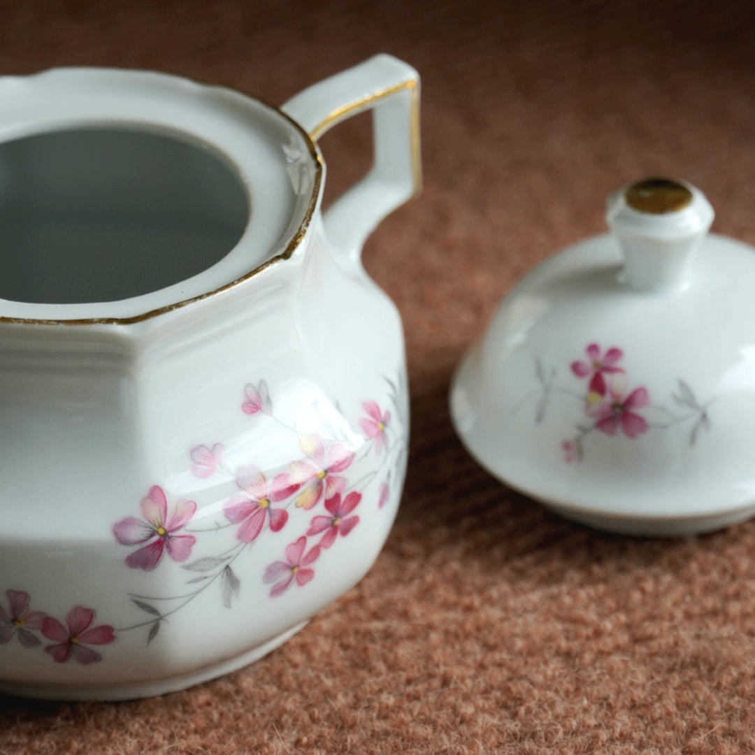 Sucrier "Lottie" en porcelaine allemande Bareuther Waldsassen Bavaria