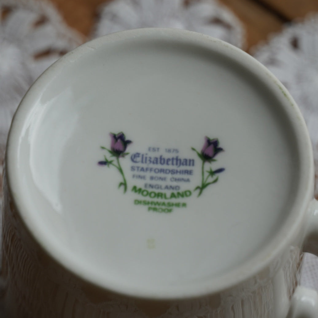 Mug "Jasmine" en porcelaine anglaise fleurie Elizabethan modèle Moorland