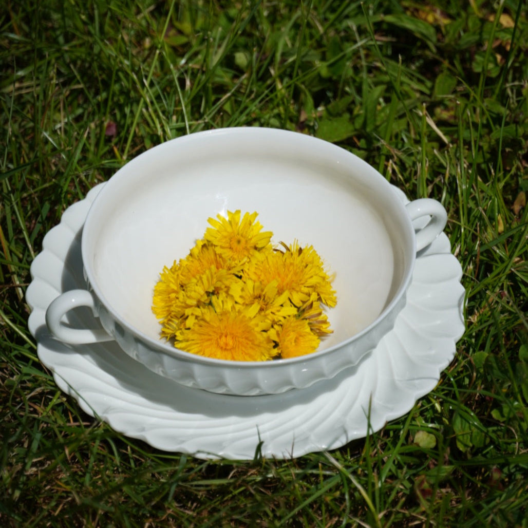 Tasse "Donna" à deux anses en porcelaine de Limoges Haviland