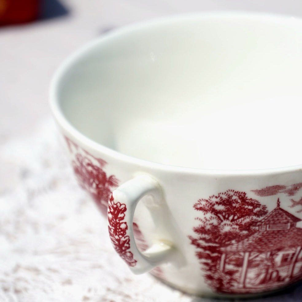Tasse "Polly" à deux anses en céramique anglaise