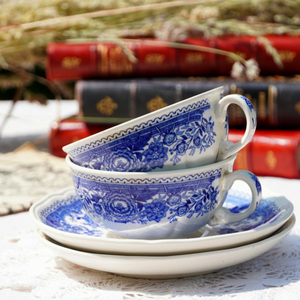 Tête à tête "Ida" de tasses en céramique allemande Villeroy & Boch