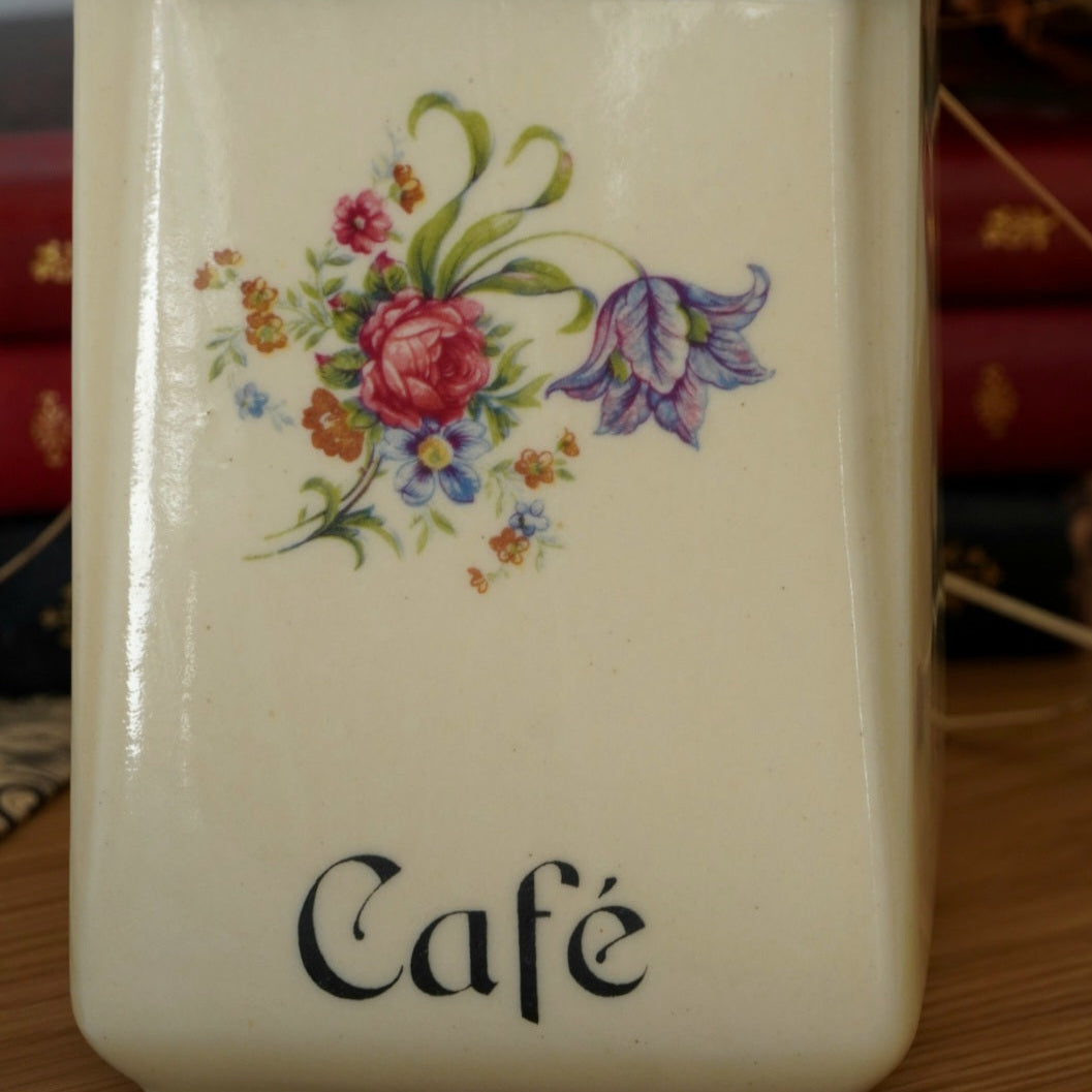 Pot à café "Naphile" en porcelaine fleurie