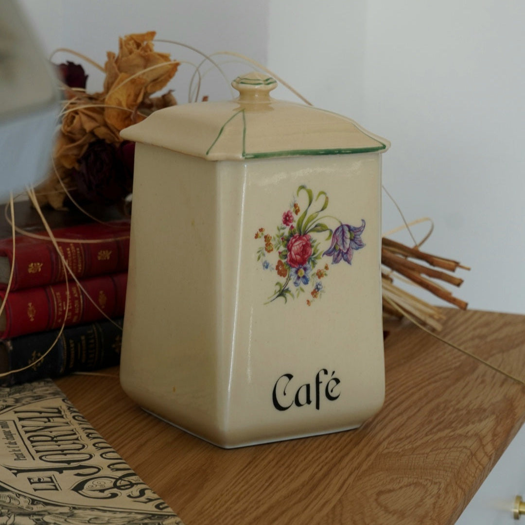 Pot à café "Naphile" en porcelaine fleurie