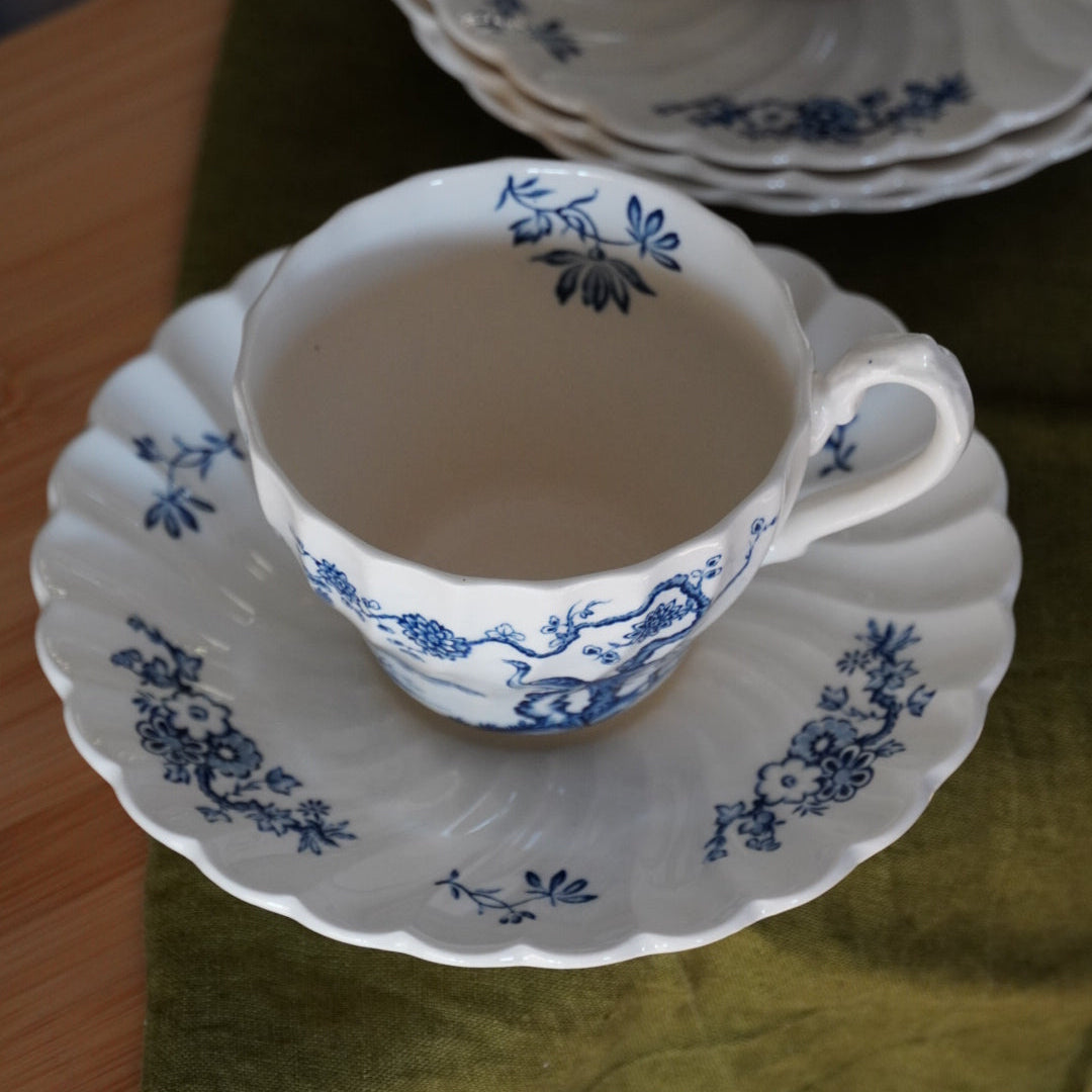 Ensemble de tasses "Birdie" en céramique anglaise Myott modèle Exotic Birds (lot de 4)