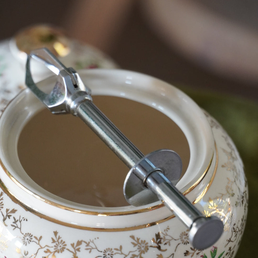 Pince à sucre "Clarine" en métal argenté trident