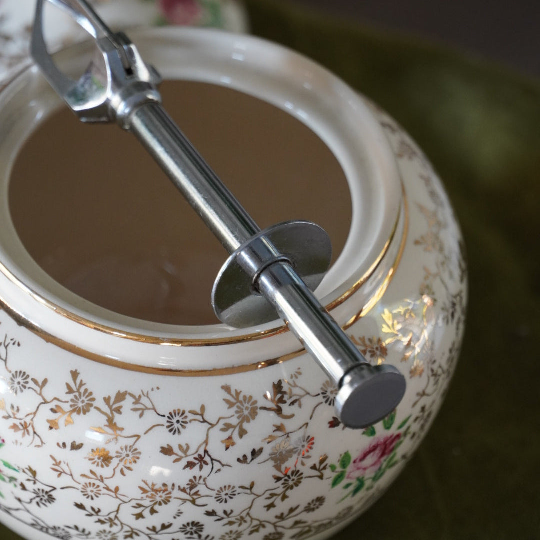 Pince à sucre "Clarine" en métal argenté trident
