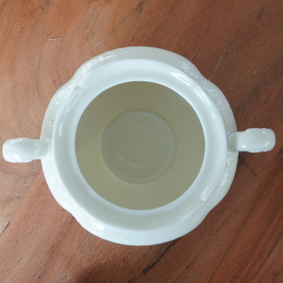 Service à thé ou à café "Josephine" en porcelaine avec motifs blanc de la fabrique Royale de Limoges