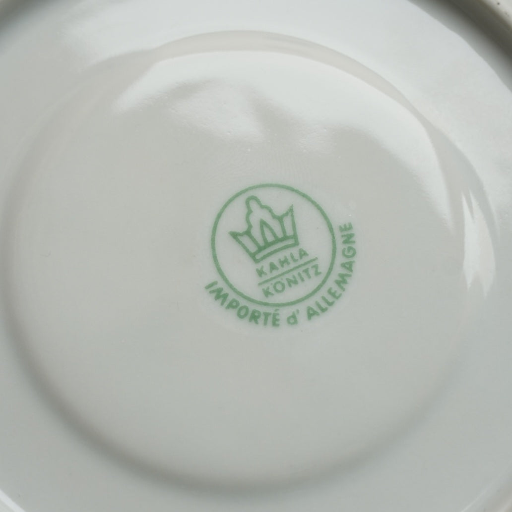 Grande tasse "Minna" en porcelaine allemande dorée Kahla Könitz