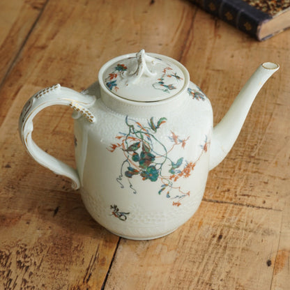 Théière "Jolise" en porcelaine de Limoges décor japonisant, dorures et reliefs Haviland & Co (rare)