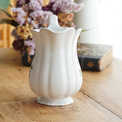 Pot à lait "Junie" en faïence française fleurie Motton