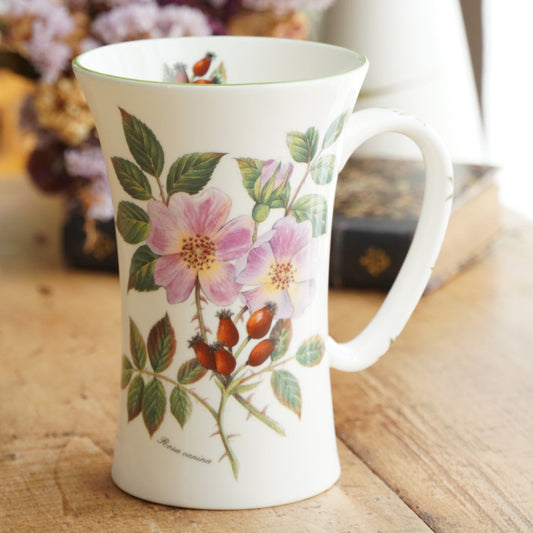 Grand mug "Léni" en porcelaine allemande fleurie Konitz