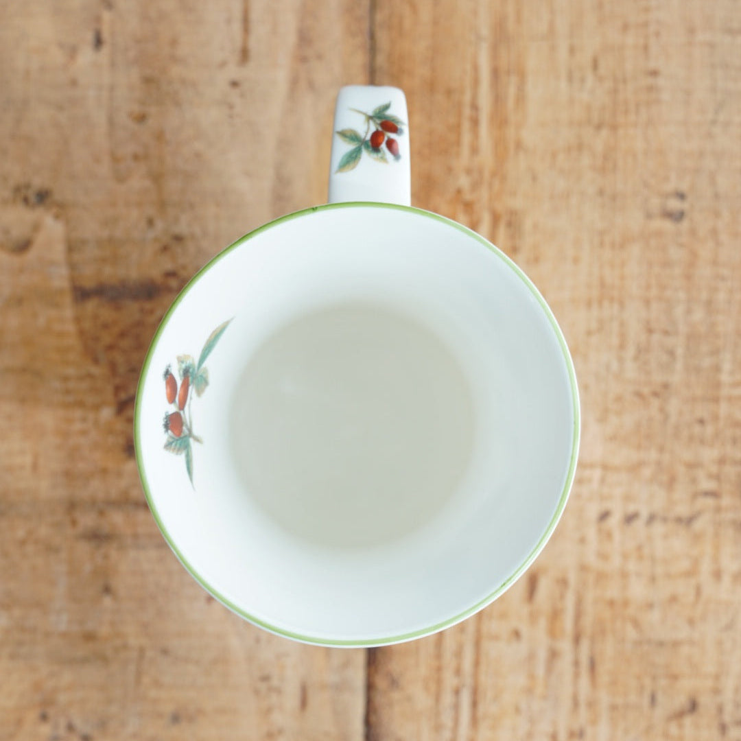 Grand mug "Léni" en porcelaine allemande fleurie Konitz