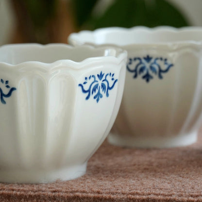Paire de bols "Augustin" en céramique blanche MVX