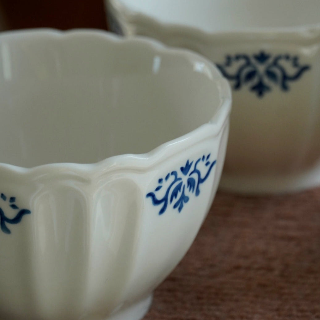 Paire de bols "Augustin" en céramique blanche MVX