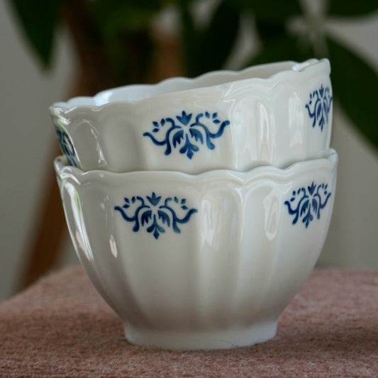 Paire de bols "Augustin" en céramique blanche MVX