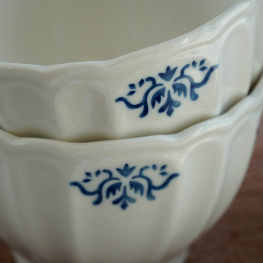 Paire de bols "Augustin" en céramique blanche MVX
