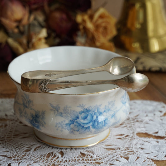 Pince à sucre "Everly" anglaise en métal argenté avec motifs en relief