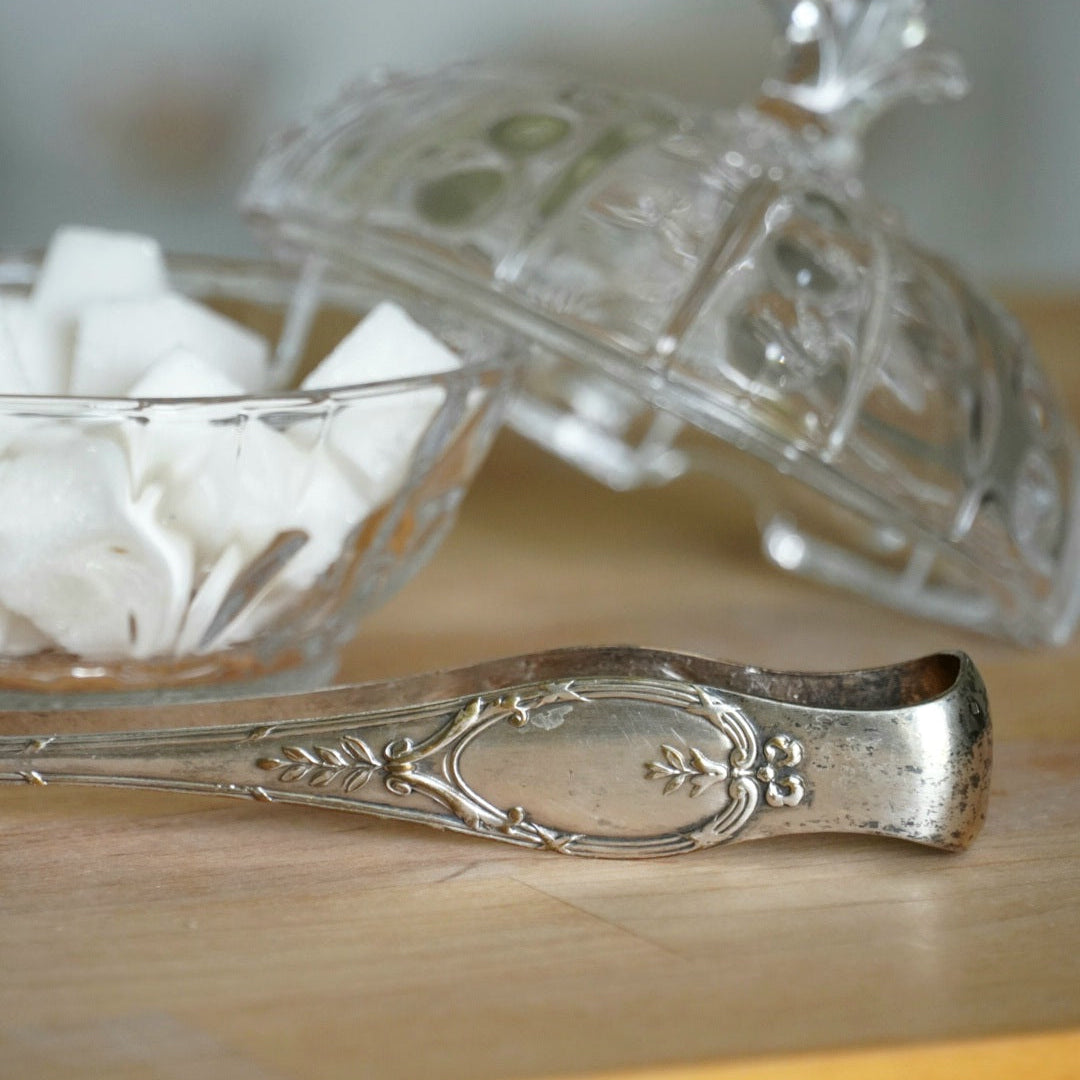 Pince à sucre "Léone" en argent massif modèle aux Pattes griffes de lion années 1900 (rare)