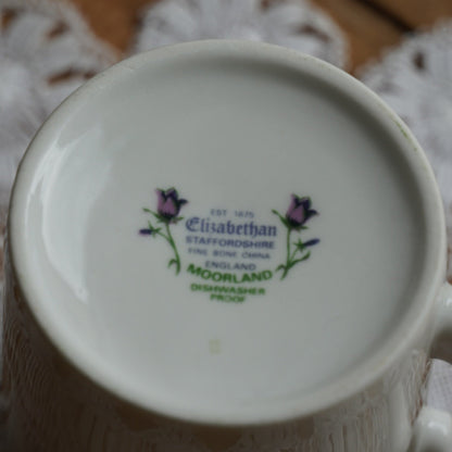 Mug "Jasmine" en porcelaine anglaise fleurie Elizabethan modèle Moorland
