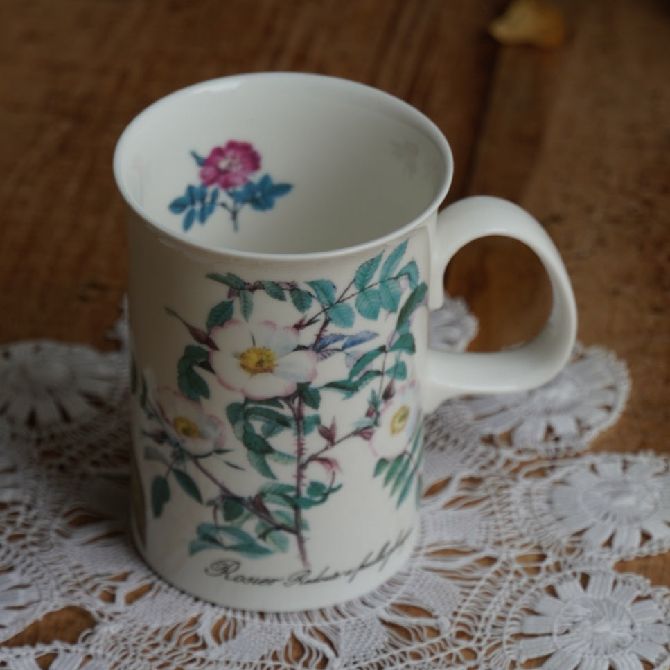 Mug "Kerry" en porcelaine anglaise fleurie Dunoon