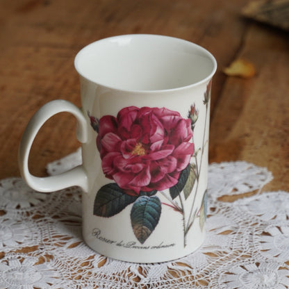Mug "Kerry" en porcelaine anglaise fleurie Dunoon