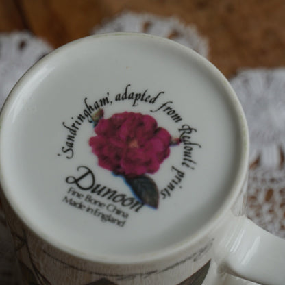 Mug "Kerry" en porcelaine anglaise fleurie Dunoon