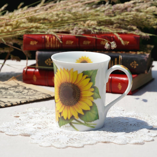 Tasse "Sunflower" en porcelaine anglaise Royal Burlington