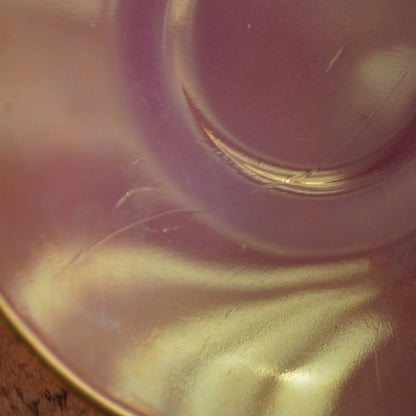 Tasse "Rainbow" Arlequin en verre opalin rose pastel et doré Arcopal