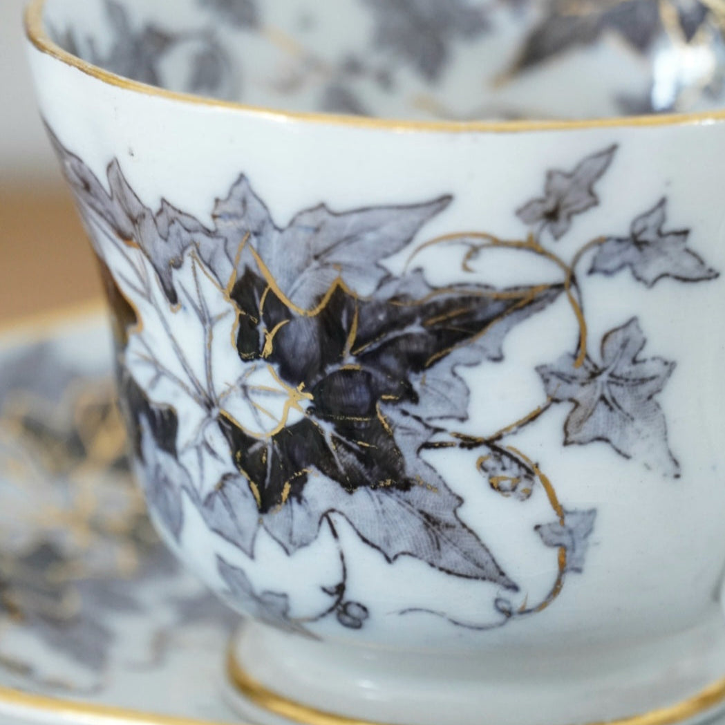 Tasse "Fall" en porcelaine allemande Villeroy & Boch modèle Bryonia années 1900