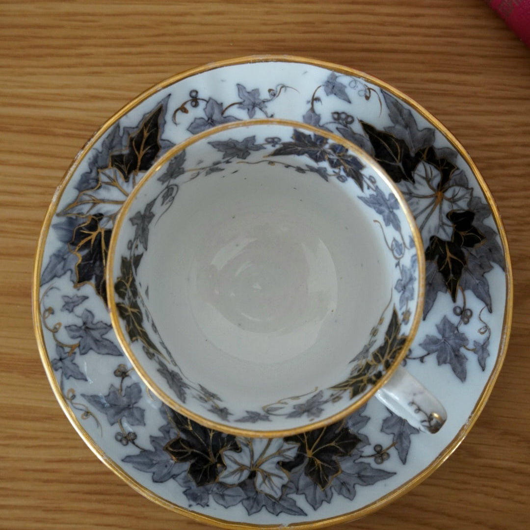 Tasse "Fall" en porcelaine allemande Villeroy & Boch modèle Bryonia années 1900