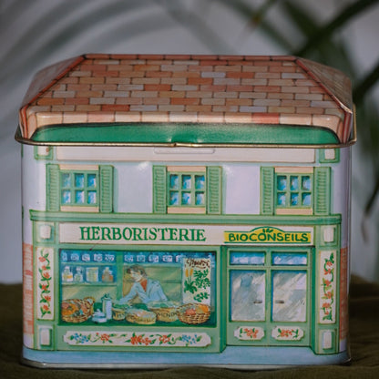 Boîte en métal "Herbe" en forme de magasin