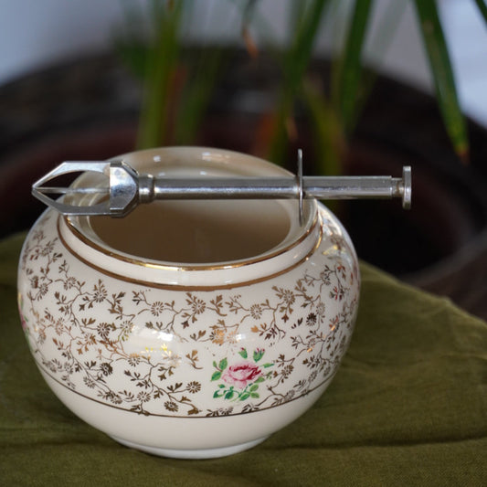 Pince à sucre "Clarine" en métal argenté trident