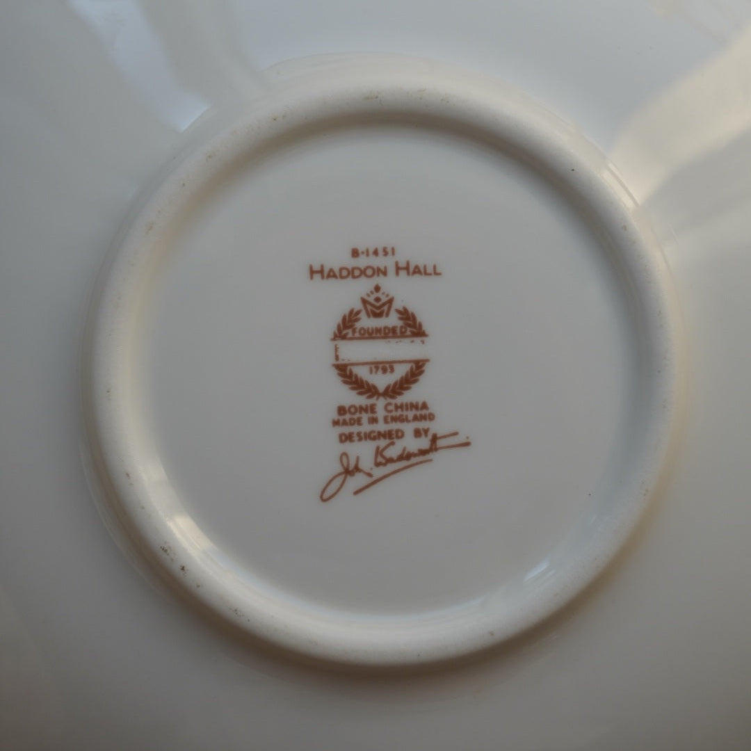 Tasse "Joyce" en porcelaine anglaise fleurie Minton modèle Haddon Hall
