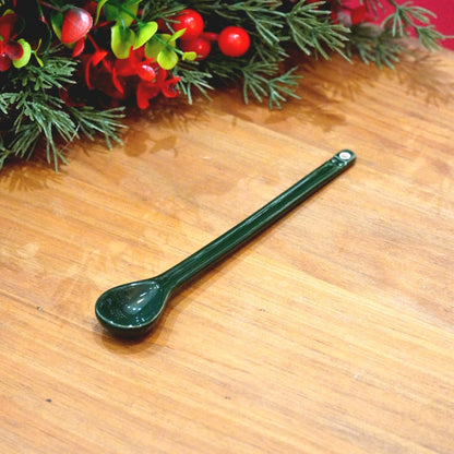 Case n°4 | Mug "tournesol" en porcelaine anglaise Royal Burlington & sous-tasse tournesol en crochet & cuillère en céramique verte Greengate