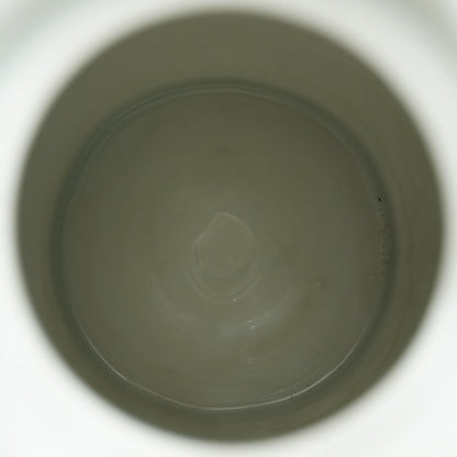 Cafetière ou théière "Constantia" en porcelaine d'Istanbul blanche et fleurie bleutée avec motifs reliefs
