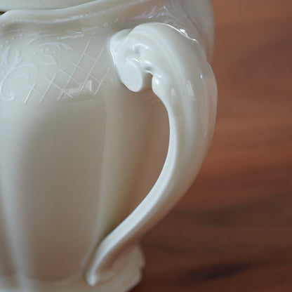 Service à thé ou à café "Josephine" en porcelaine avec motifs blanc de la fabrique Royale de Limoges