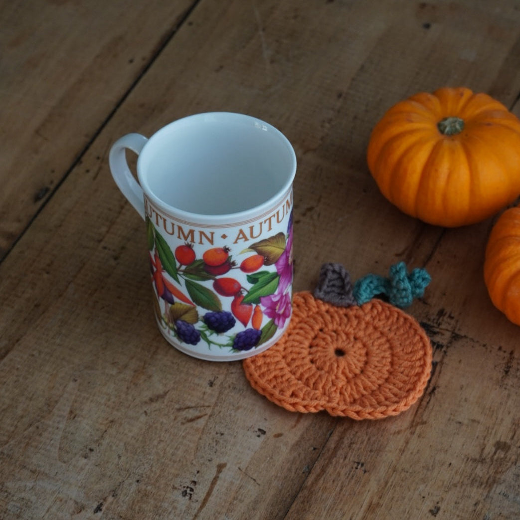 Mug "Fall" d'automne en porcelaine anglaise fleuri John Sinclair Sheffield & Bakewell