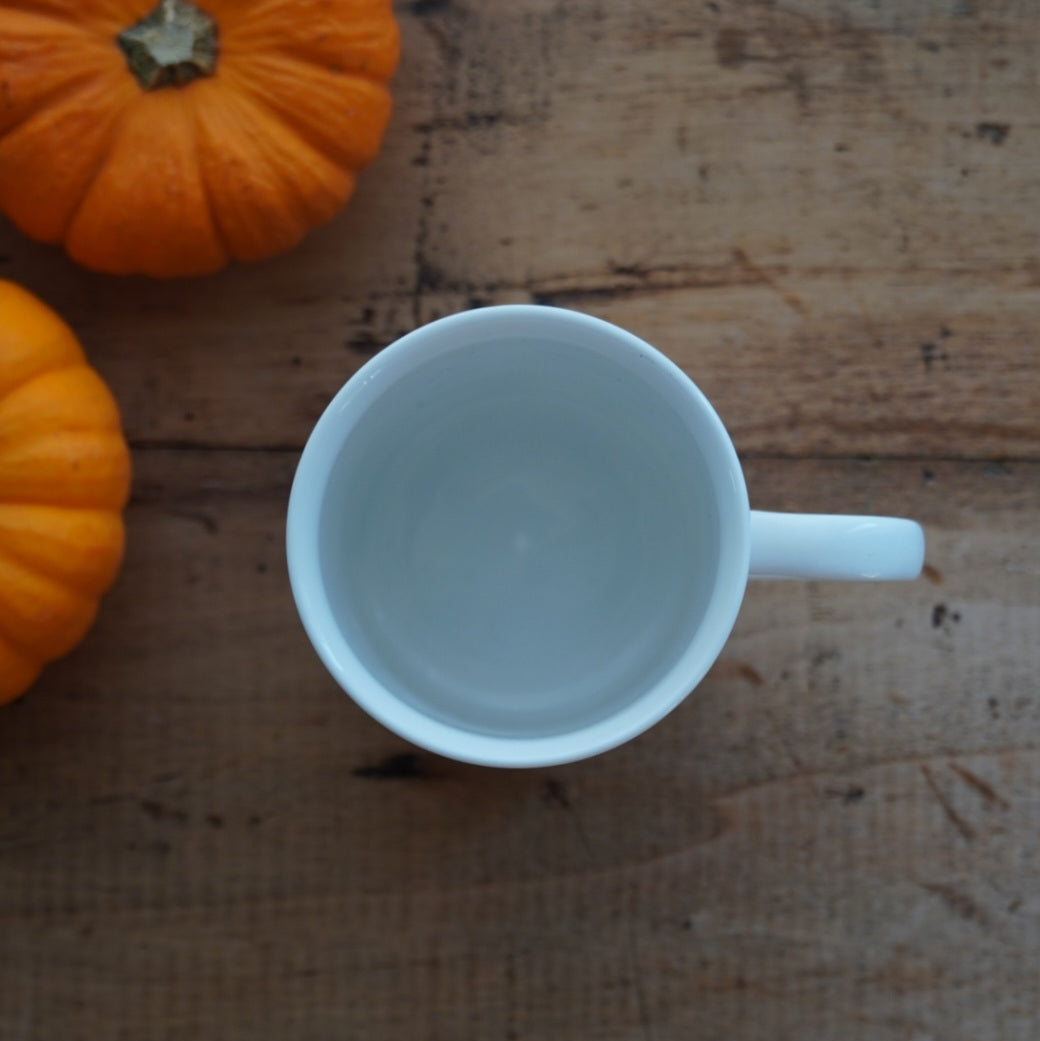 Mug "Fall" d'automne en porcelaine anglaise fleuri John Sinclair Sheffield & Bakewell