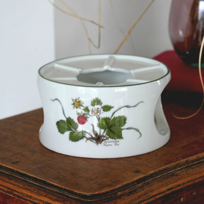 Théière ou cafetière "Petra" en porcelaine allemande avec son réchaud Seltmann Weiden Bavaria modèle Baies Sauvages