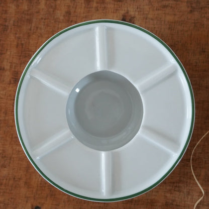 Théière ou cafetière "Petra" en porcelaine allemande avec son réchaud Seltmann Weiden Bavaria modèle Baies Sauvages