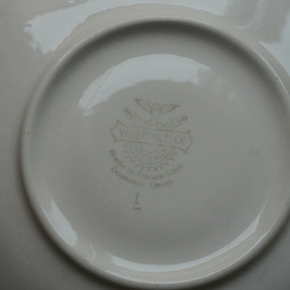Tasse "Klara" en faïence française verte claire et dorée Villeroy & Boch Mettlach