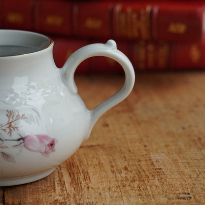 Pot à lait "Pietro" en porcelaine italienne fleurie et dorée Royal Tognana