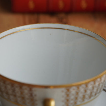 Grande tasse "Minna" en porcelaine allemande dorée Kahla Könitz