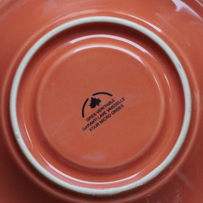 Ensemble de 5 petites tasses "Jésabelle" en grès style bistrot couleur corail