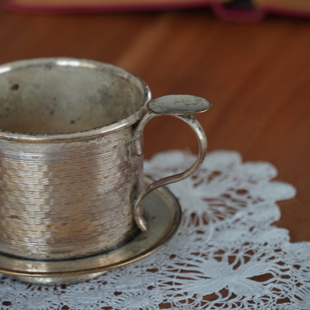Filtre à café "Jolain" individuel en métal patiné