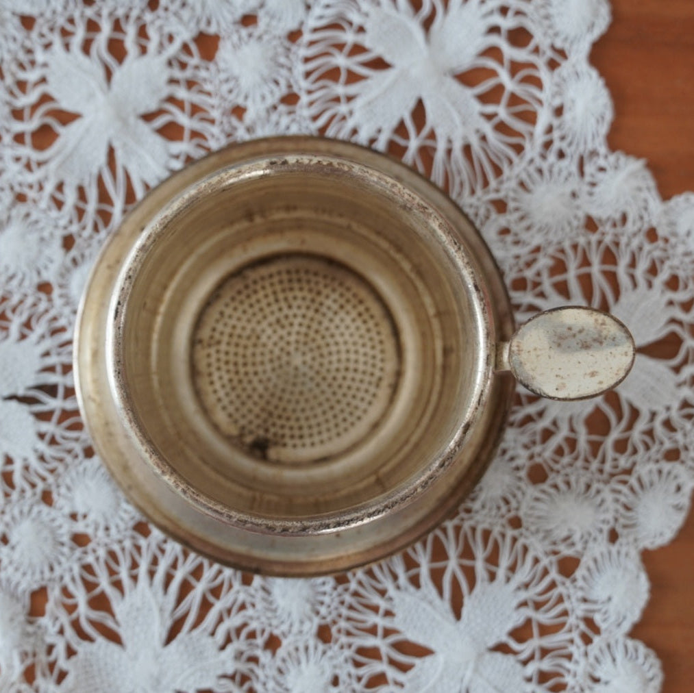 Filtre à café "Jolain" individuel en métal patiné