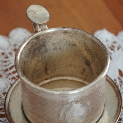 Filtre à café "Jolain" individuel en métal patiné