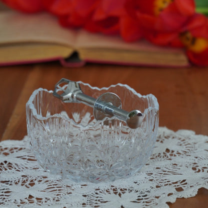 Pince à sucre "Wivine" en métal argenté 3 griffes