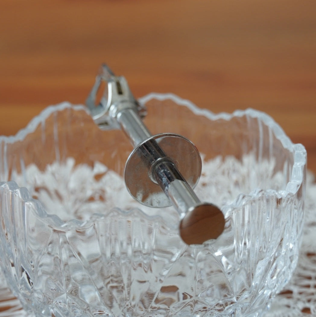 Pince à sucre "Wivine" en métal argenté 3 griffes